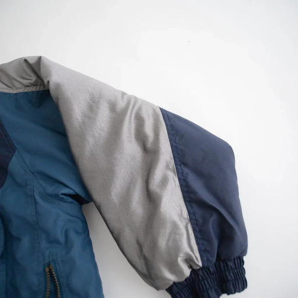 Vintage Extreme Limit Teal and Navy Zip Up winter Jacket Coat XL - Picture 5 of 12